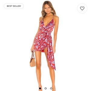 Lovers and Friends Kamala Mini Dress in Red and Purple Floral